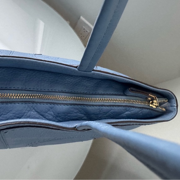Tory Burch Tote Bag Light Blue Leather - Picture 9 of 17